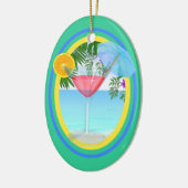 Paradise Cocktail Keramisch Ornament (Links)