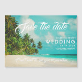 Paradise Destination Mexico Wedding Save the Date (Voorkant)