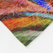 Paradise Floral Bird Phoenix Rising Flame Art Fleece Deken (Hoek)