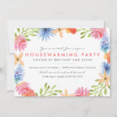 Paradise Flowers Housewarming Part Invite Kaart (Voorkant)