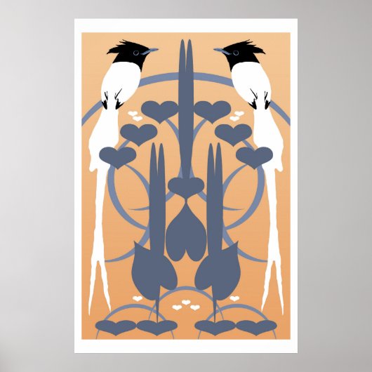 Paradise Flycatchers Poster (Voorkant)