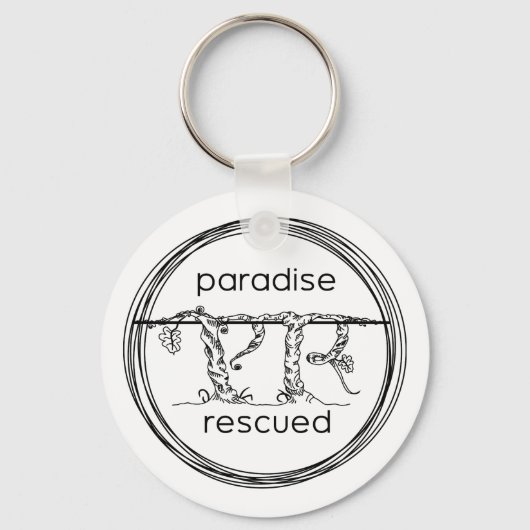 Paradise gered sleutelhanger (Voorkant)