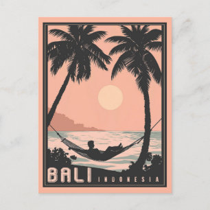 Paradise Gevonden: Bali in  Roze Briefkaart