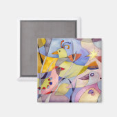 Paradise-gift voor vogels magneet (Voorkant / Achterkant)