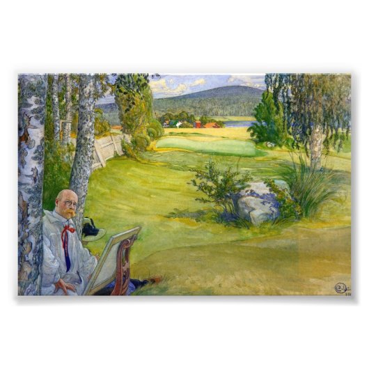 Paradise in Zweden in 1910 Foto Afdruk (Voorkant)