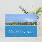 Paradise Invitation Kaart (Staand voorkant)
