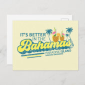 Paradise Island Bahamas Carte postale Vacances Cro (Devant / Derrière)