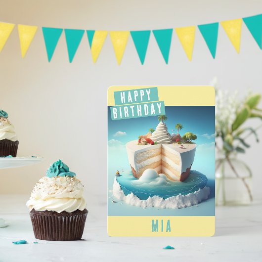 Paradise Island Carte d'anniversaire