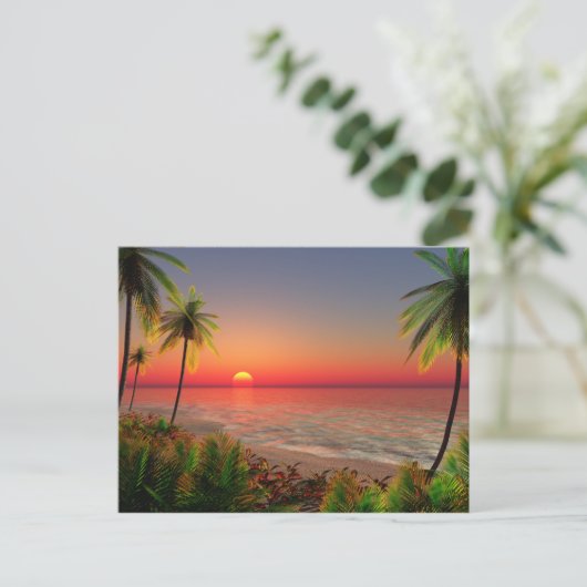 Paradise Island Post Card Briefkaart (Staand voorkant)