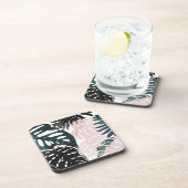 Paradise Palm Fronds Bier Onderzetter (Rechterzijde)