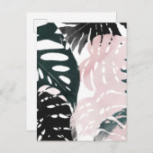 Paradise Palm Fronds Briefkaart (Voorkant / Achterkant)