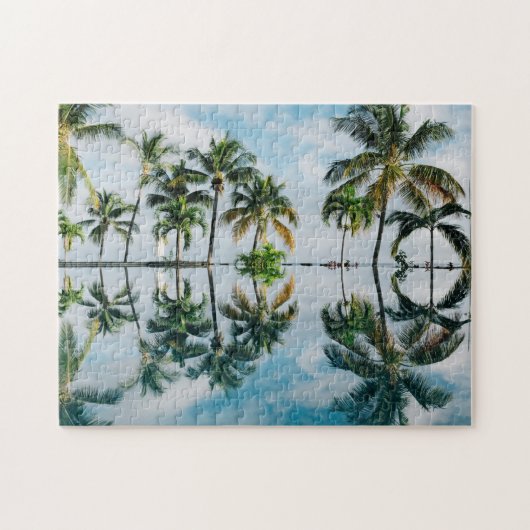 Paradise Palm Trees Reflections Legpuzzel (Horizontaal)