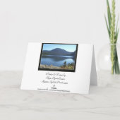 "PARADISE" Paysage naturel Cartes de voeux (Dos)