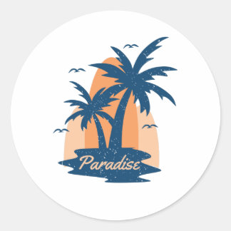 Paradise Ronde Sticker