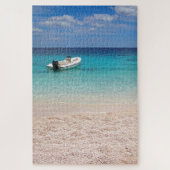 Paradise - Speedboot in het blauwe zee Legpuzzel (Verticaal)