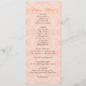Paradise Tortelduifjes 3, het Floral Modern Weddin Menu (Achterkant)