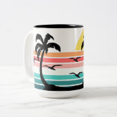 Paradise Tweekleurige Koffiemok (Voorkant links)