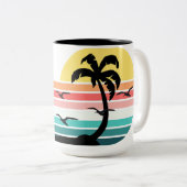 Paradise Tweekleurige Koffiemok (Voorkant rechts)