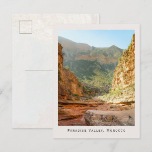 Paradise Valley, Marokko Landschap en Reizen Briefkaart