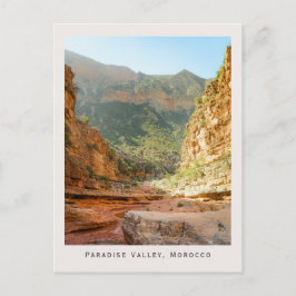 Paradise Valley, Morocco Landscape and Travel Briefkaart