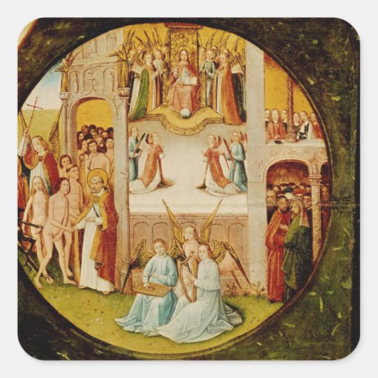 Paradise Vierkante Sticker (Voorkant)