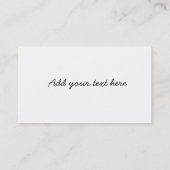 Paradise Visitekaartje (Achterkant)