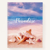 Paradise Zee Beach Shells Notitieboek (Voorkant)