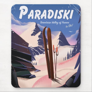 Paradiski Tarentaise Valley, Frankrijk, Ski poster Muismat