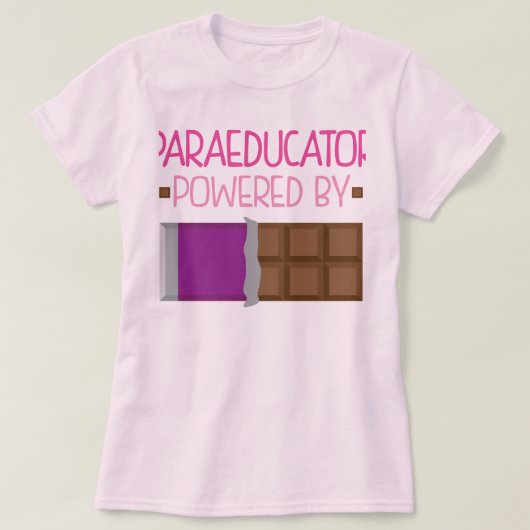 Paradocent Chocolate Gift voor haar T-shirt (Design voorkant)