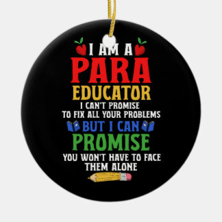 ParaEducator ParaProfessional Snelheidsdocent Can Keramisch Ornament