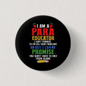 ParaEducator ParaProfessional Snelheidsdocent Can  Ronde Button 3,2 Cm (Voorkant)