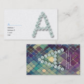 Parafez le carte de visite de diamant d'A (Devant / Derrière)