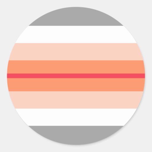 Paragirl Pride Flag  Ronde Sticker (Voorkant)