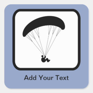 ParaglideenLogo Vierkante Sticker