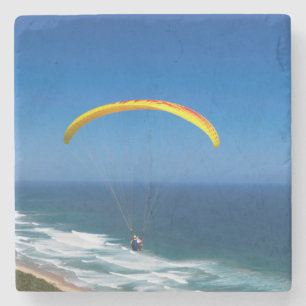 Paragliden nabij wildernis, Garden Route Stenen Onderzetter