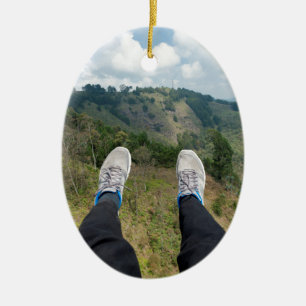 Paragliden over Medellin Keramisch Ornament