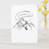 Paraglider Adventure Mountains Glide Kaart (Gele Bloem)