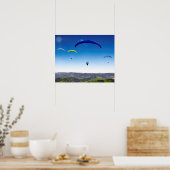 Paraglider in het Zwarte Woud Poster (Keuken)