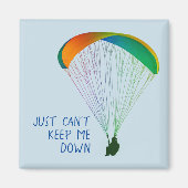 Paraglider - Moderne Grafische en Aangepaste sloga Magneet (Voorkant)