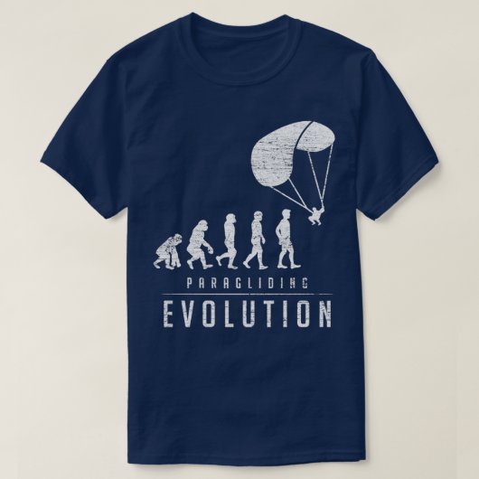 Paragliding Evolution T-shirt (Design voorkant)