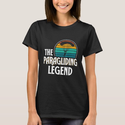 Paragliding Legend Paraglider Glider Pilot Paragli T-shirt (Voorkant)