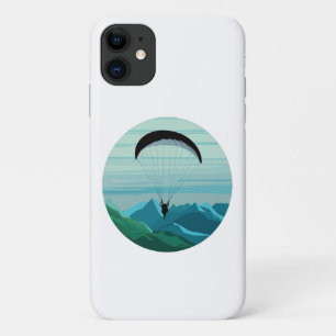 Paragliding Piloot Vliegend Bergen Sport iPhone 11 Hoesje