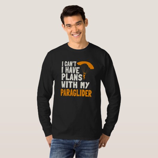 Paragliding Plans Paragliders Parachute Paramotor  T-shirt (Voorkant volledig)