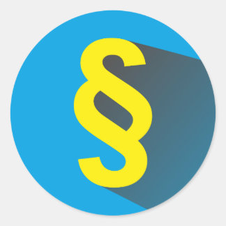 Paragraaf Ronde Sticker