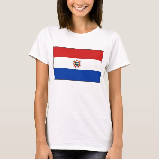 Paraguay Drapeau x Carte T-shirt (Devant)