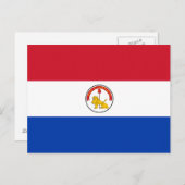 Paraguay Flag Briefkaart (Voorkant / Achterkant)