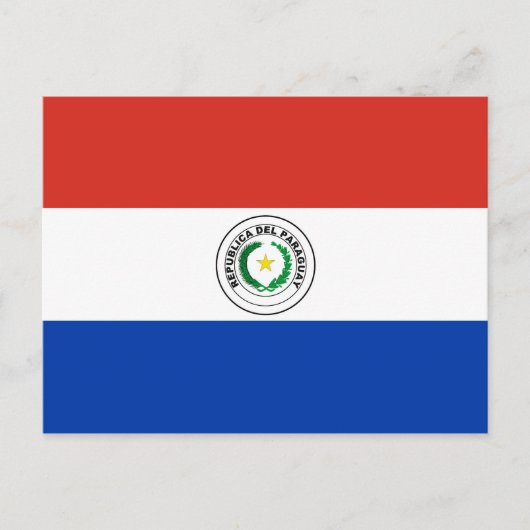 Paraguay Flag Briefkaart (Voorkant)