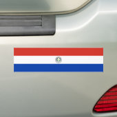 Paraguay Flag Bumpersticker (Op auto)