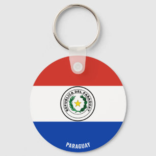 Paraguay Flag Charming Patriotic Sleutelhanger