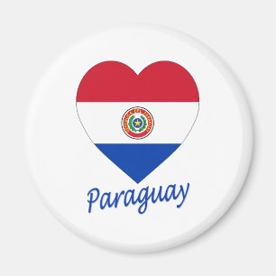 Paraguay Flag Heart Magneet